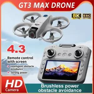 GT3 MAX 미니 드론 5G GPS 전문가용 8K HD 항공 촬영 원격 조종 항공기 HD 듀얼 카메라 쿼드콥터 남자아이