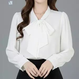 [페이릿][페이릿] 언코 클래식 무드 소프트 리본 타이넥 블라우스