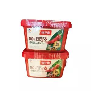 해찬들 100% 태양초 우리쌀 고추장 1.8kg 2개
