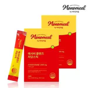 [NS홈쇼핑]비타민마을 모노밀 애사비 클렌즈 저당스틱 5g x 30포 2박스 (총 60포)..[35597009]