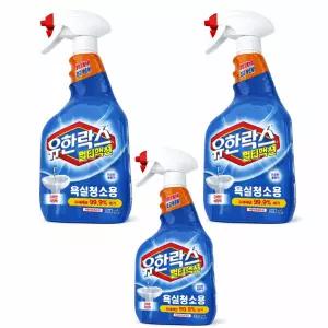 유한락스 욕실세제 멀티액션 욕실청소용 세정제 510ml, 3개