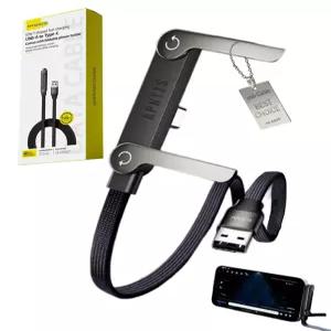 APKZS 65w 스탠드 데이터 케이블 숨김형 거치대 플랫 충전기 2-in-1 USB-A-C 타입 충전 케이스 가로 거치