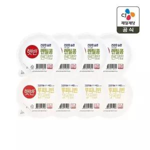햇반 루피니빈 잡곡밥 190g x4개+렌틸콩 현미밥 190g x4개