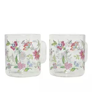 에지리 내열유리 머그컵 360ml 2P 투명컵 커피잔 찻잔 홈카페 유리컵 물컵