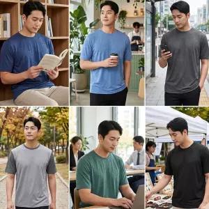 [레드캠프] 남성 쿨링 시원한 반팔티셔츠 6종택1
