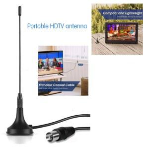 UHD안테나 TV 실내 지상파 수신기 휴대용 HDTV 디지털 수신 실외 DVB 신호 안테나 미니 5DBI