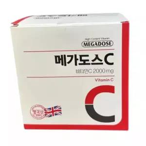 고려은단 메가도스C 비타민C 2000mg 100포 1박스 가루 분말