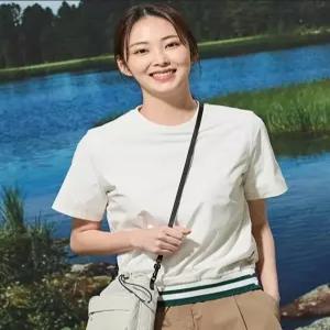 [웨스트우드]여성 여름 릴렉스 셋업 핀포인트 아이스 티셔츠WP2WCST734_GN