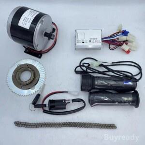 스쿠터 자전거 25H 24V 키트 스프로킷 모터 브러시 세트 컨트롤러 250W 전기 12V 350W 고속 액세서리