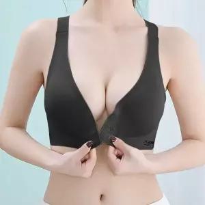 [룽스_62]노와이어 브라 앞후크 가슴볼륨 뽕브라 2컬러