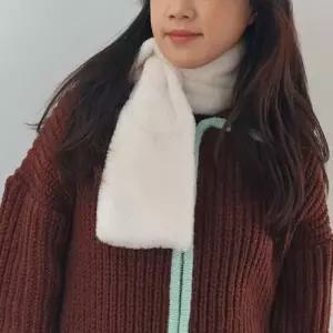 [룽스_62]미니 목도리 쁘띠목도리 머플러 화이트