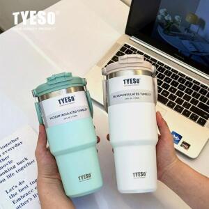 티에소 스테인리스 스틸 커피컵 냉온 이중 단열 텀블러 보온병 차량용 여행 머그