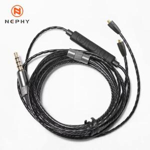 Shure SE215 SE535 SE846 UE900 포트 교체 용 케이블 MMCX 3.5mm 코드 이어폰 라인 (iphone 호환 마이크 포