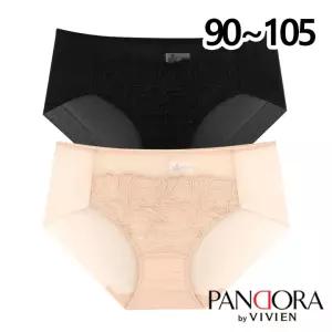 [판도라by비비안]레이스 시스루 헴누디 삼각팬티1종(PPT7165)90-105