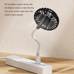 메탈팬 선풍기 USB 충전식 무소음 냉각 보조 미니 플레이 플러그 도구 팬 여름 무선 사무 가전 블랙