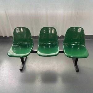 버스정류장 의자 플라스틱 대기석 벤치 2인용 카페 웨이팅 파란색