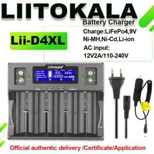 LiitoKala Lii-D4XL 21700 배터리 충전기 18650 3.7v 1.2V Ni-MH/CdAA AAA SC