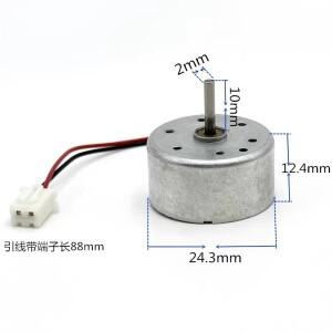 RK-300C-07820 /RF-300C 미니 소형 모터 DC 5V 6V 9V 12V 6500RPM 저전류 마이크로 24mm 원형 스핀들 DIY