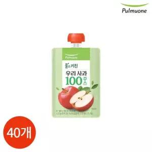 CL 풀무원 풀스키친 우리사과 100 주스 100ml x 40개