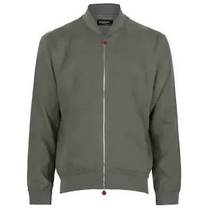 26SS 카키 린넨 블루종 집업 자켓 UGO001H0969009 005