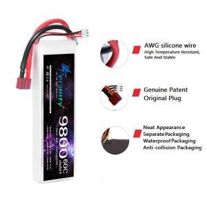 TERANTY 2S 9200mAh 9800mAh 10400mAh 60C 7.4V 리튬폴리머 배터리 (XT60/Deans T/XT90 플러그 포함) RC 보
