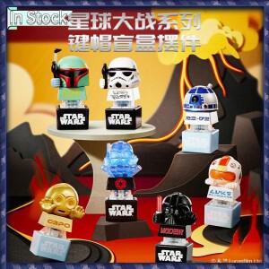 재고 있음 스타워즈  키캡 블라인드 박스 보바 다스 스톰트루퍼 루크 R2 D2 C 3PO 애니메이션 피규어 데스