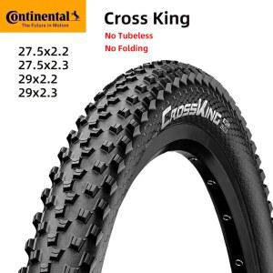 콘티넨탈 크로스킹 MTB 산악자전거 와이어 스틸비드 타이어 180TPI 27.5 29 x 2.2 2.3