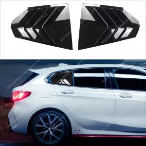 BMW F40 118i 120d 120i 128ti M135i 2019-용 광택 리어 윈도우 루버 리어 트라이앵글 쉐이드 스포일러 셔