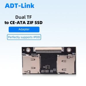 듀얼 TF to CE ZIF 어댑터, 아이팟 3 4 5 6 7세대 비디오 클래식 산업용 PC DVR NVR NAS IFlash용 마이크로