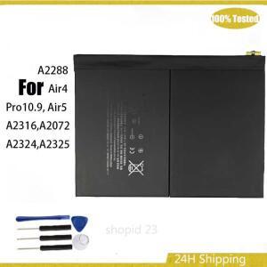 ipad Air 4 pro 10 .9 Air5A2316,A2072A2324,A2325 태블릿 배터리 + 도구 용 새 3.8V/7606mAh A2288