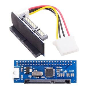 3.5인치 구형 LEDD CD 드라이브 라이터용 IDE-SATA 변환 카드 병렬 포트-직렬 포트 확장 어댑터