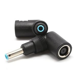 직각 커넥터 HP Dell Blue Tips 구리 코어 노트북 어댑터 용 7.4x5.0mm ~ 4.5x3.0mm DC 전원 충전기