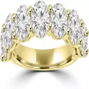 2.10 ct 여성 라운드 컷 다이아몬드 웨딩 밴드 반지 14kt 골드