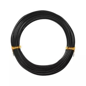 분재 와이어 롤 알루미늄 트레이닝 1개 33피트 1.5 식물 검은색 트리 실내 DIY 공예용