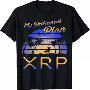 XRP 암호화폐 내 은퇴 계획 웃긴 티셔츠