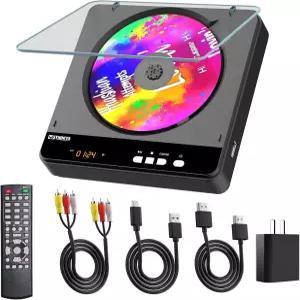 휴대용 DVD 플레이어 스마트 TV용 1080P HDMI 업스케일링이 가능한 올 리전 프리 및 AV 출력이 컴팩트 미니
