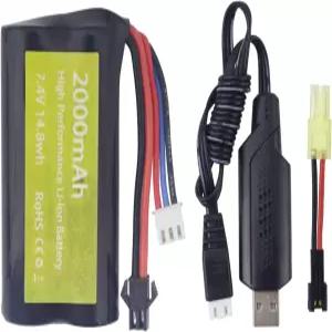 스카이테크 H101 H103 H105 RC 원격 제어선 및 MN D90/91 99/99s 고속 자동차 배터리를 위한 SM2P 플러그