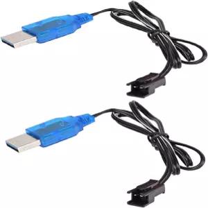 USB 전기 Rc 장난감 비행기 모델 음악 기계 충전기용 MGBISSII 2팩 3.7V 배터리 케이블