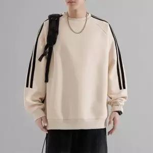 야상사파리 점퍼 맨투맨 라운드 풀오버 야상 트레이닝 대학생 남자 가을 BE3