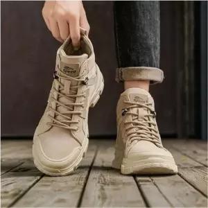 [룽스_65]빅사이즈 하이탑 워커 운동화 스니커즈 2색