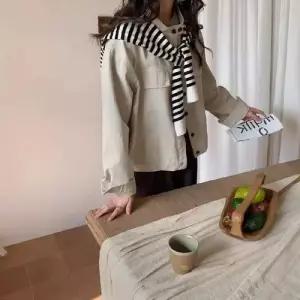 여사친 봄 야구 점퍼 잠바 차이나 복 싱글 코트 ST1