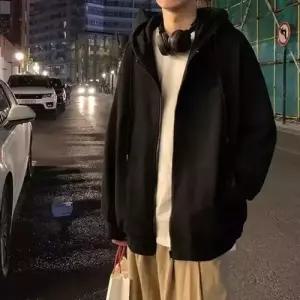 보니따스 남성 가을 후드 상의 얇은 집업 카디건 가디건 빅사이즈 ADOR3