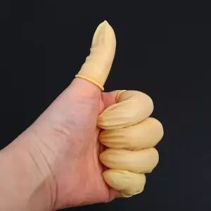고탄성 핑거코트 황색 라텍스골무 1봉(50g) 라텍스골무 고탄성골무 (WA8A0B5)
