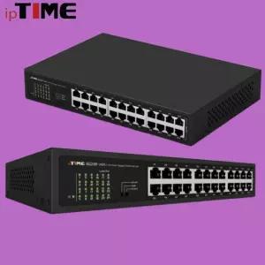 ipTime 미니 스위칭허브 24포트 SG24R-mini 기가 인터넷 분배기 소호 사무실