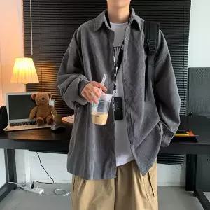 남성 캐주얼 셔츠 봄가을 고급 셔츠 코트