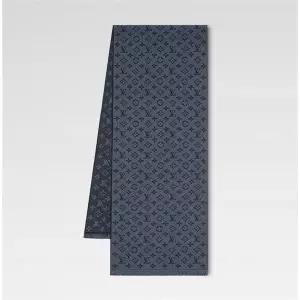 [LOUIS VUITTON]루이비통 모노그램 클래식 머플러 블랙 그레이 M78525 100780729