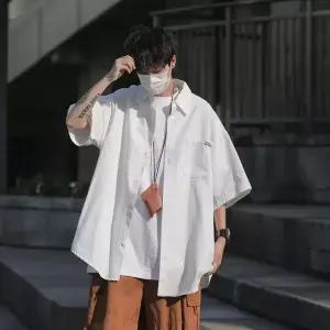 여름 남성 반팔 셔츠 루즈핏 남자옷 포켓 디자인 데일리 캐주얼 셔츠 시원한 반소매 셔츠 바캉스룩