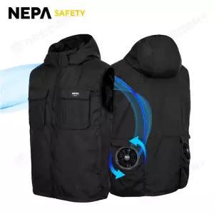 쿨링조끼 네파 Safety 2IN1 FAN 선풍기조끼 아이스팩 멀티포켓 야외활동 레저 작업복 워크웨어쿨링조끼 네파 Safety 2IN1 FAN 선풍기조끼 아이스팩 멀티포켓 야외활동 레저 작업복 워크웨어
