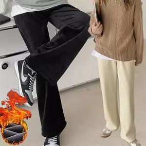 [로즈엘리]기모안감 골덴 휘뚜루마뚜루 밴딩바지 겨울바지 2컬러 (단품2장) 2026