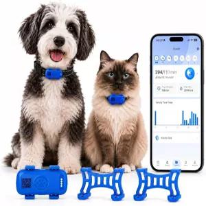 고양이와 개를 위한 스마트 GPS 애완동물 추적기 4G LTE 실시간 가상 울타리 및 탈출 알림 30g 경량 방수